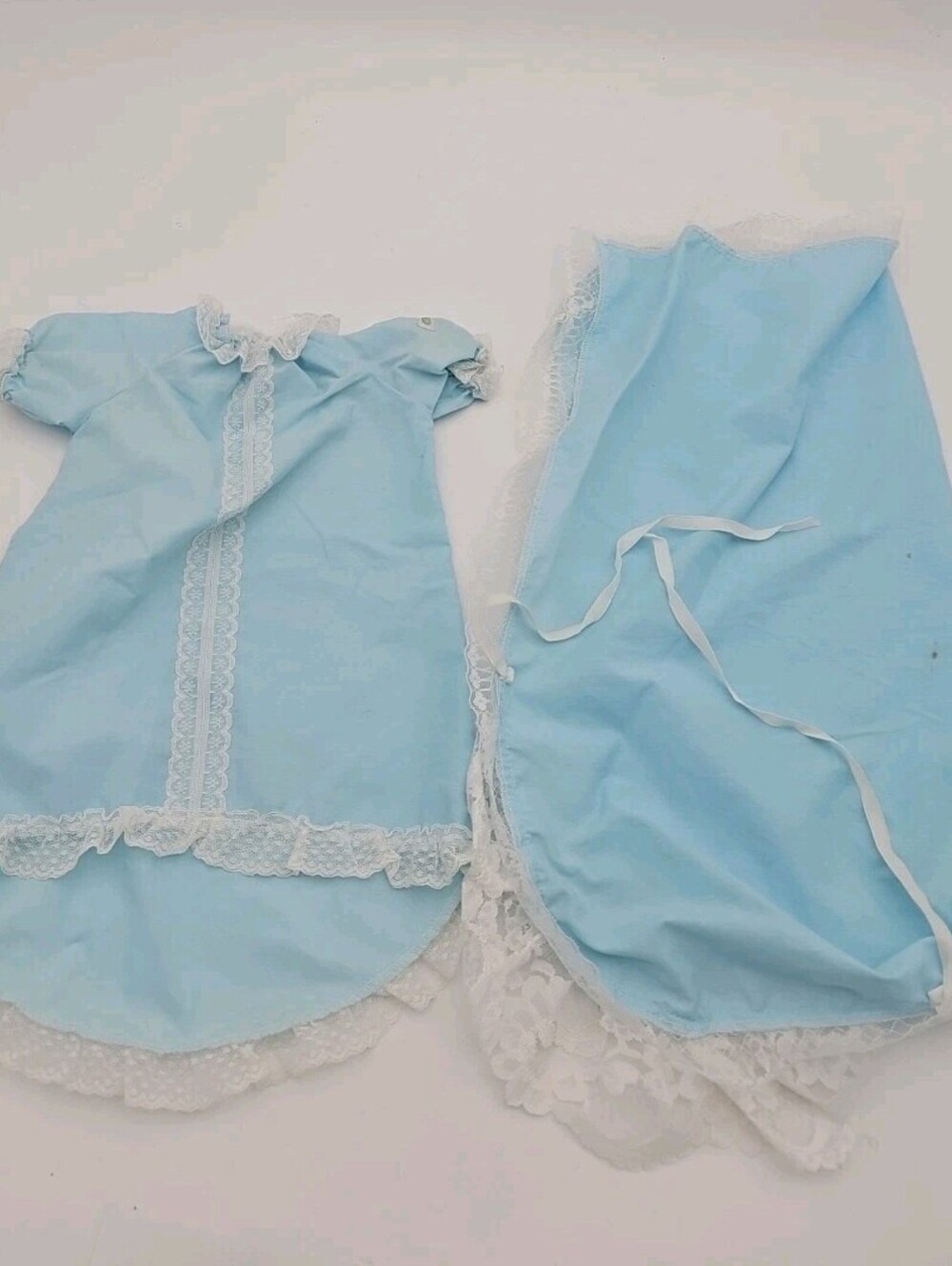 Vintage Cabbage Patch Kids - Blue Preemie Gown & Blanket